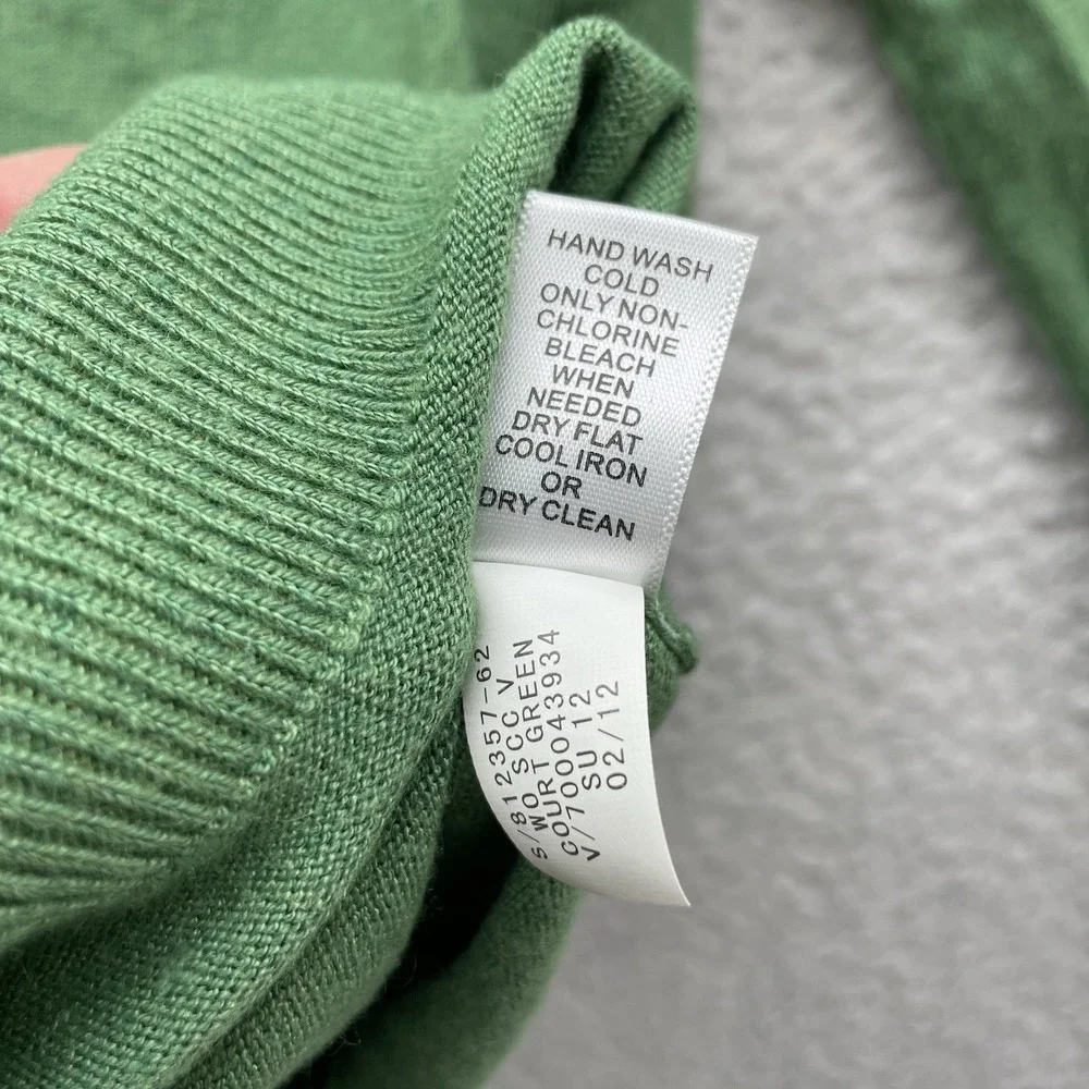 Banana Republic Sweater Mens‎ XL Luxury Blend Silk Cashmere Green V-Neck Preppy